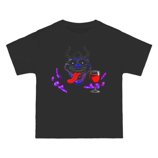 Purple Phonkface Graphic T-Shit