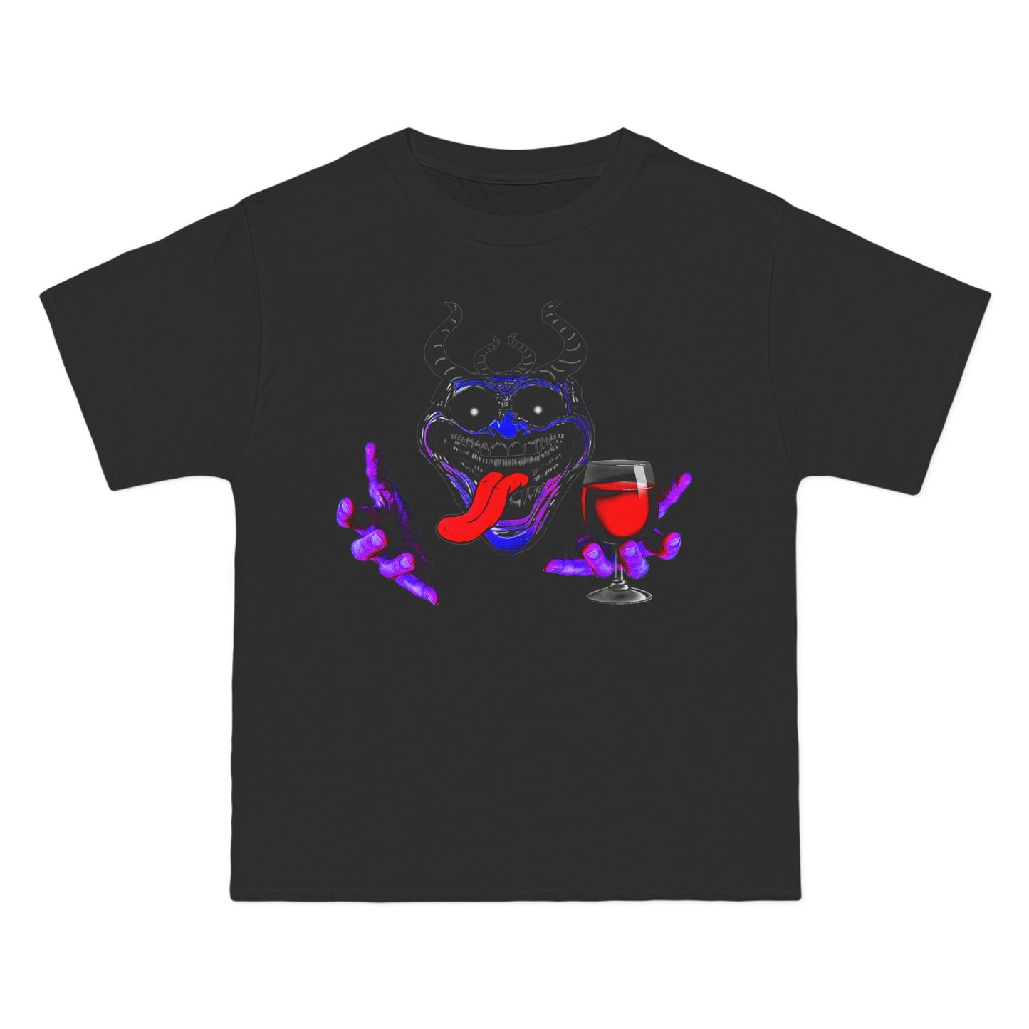 Purple Phonkface Graphic T-Shit