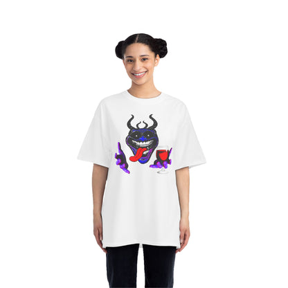Purple Phonkface Graphic T-Shit